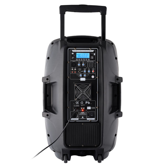 Boxă Portabilă 15 Inch pro– 1000w, 2 Microfoane Wireless, Troller Integrat