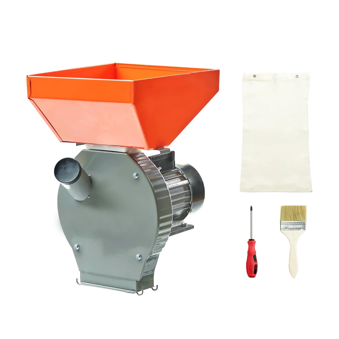 Moară cereale și știuleți WEISSER, 3.9 kW, 20 ciocănele, 4 site, sac colector, 330 kg/h