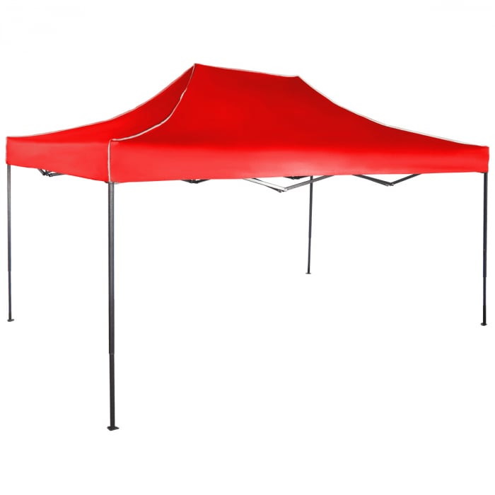 Cort Pavilion 3x4.5m VERDE Pliabil Cadru Metal pentru Curte, Gradina, Evenimente