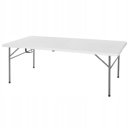 Masa catering profesionala pentru evenimente, plianta, dreptunghiulara, 190x75x80 cm, alb