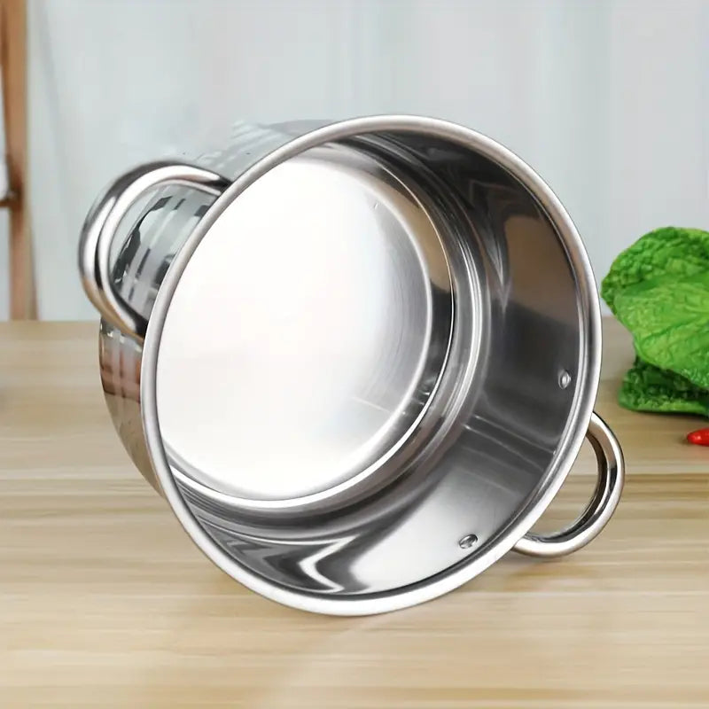 Set 8 piese vase din oțel inoxidabil pentru gătit
