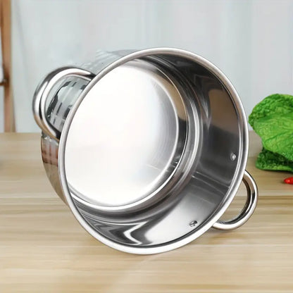 Set 8 piese vase din oțel inoxidabil pentru gătit