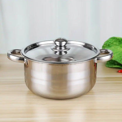 Set 8 piese vase din oțel inoxidabil pentru gătit