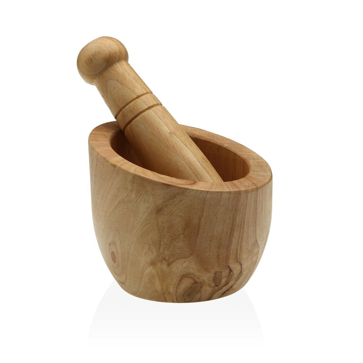 Mortar Versa din Lemn și Bambus 14,5 cm