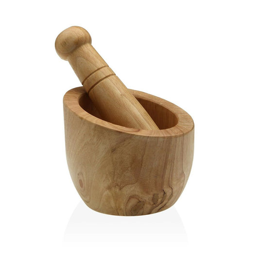 Mortar Versa din Lemn și Bambus 14,5 cm