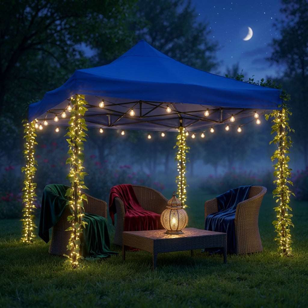 Ghirlandă LED pentru exterior, 800 LED, 21 m, alb cald, IP44