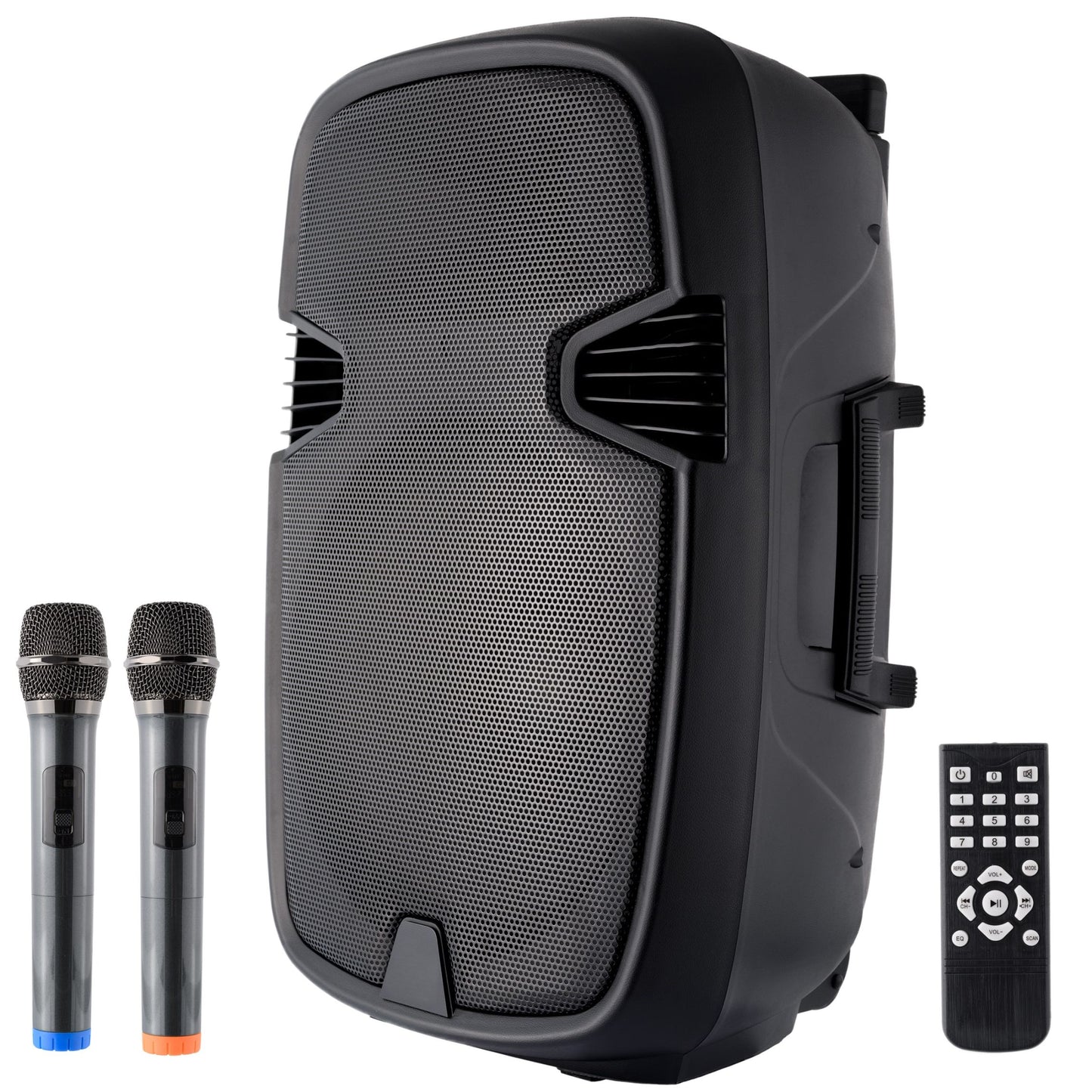 Boxă Portabilă 15 Inch pro– 1000w, 2 Microfoane Wireless, Troller Integrat