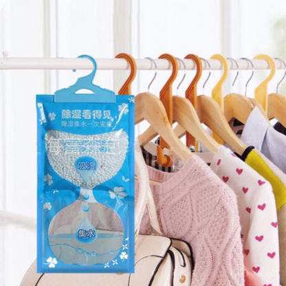 Absorbant umiditate, suspendat, dezumidificator pentru dulap, 500 ml, Bambus, 240 gr