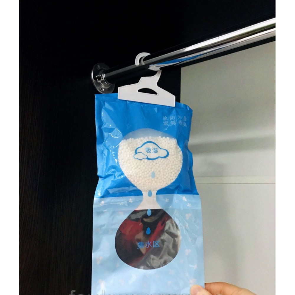 Absorbant umiditate, suspendat, dezumidificator pentru dulap, 500 ml, Bambus, 240 gr