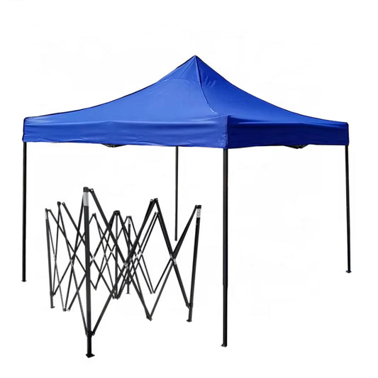 Cort Pavilion 3x3m VERDE Pliabil Cadru Metal pentru Curte, Gradina, Evenimente