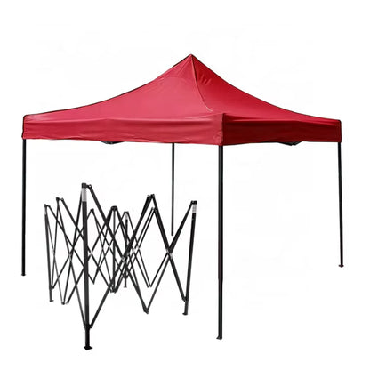 Cort Pavilion 3x3m VERDE Pliabil Cadru Metal pentru Curte, Gradina, Evenimente