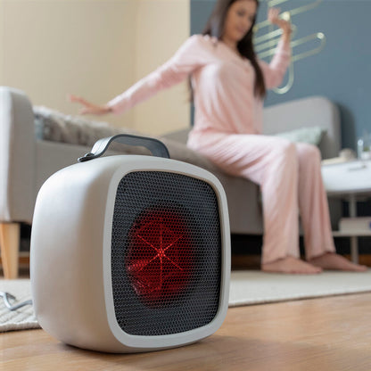 Mini Încălzitor Electric Portabil Bliwarm InnovaGoods 500W cu Mâner și Protecție la Supraincălzire