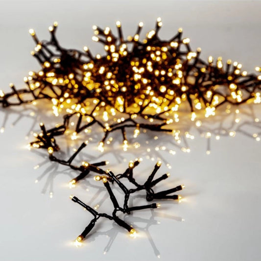 Ghirlandă LED pentru exterior, 800 LED, 21 m, alb cald, IP44