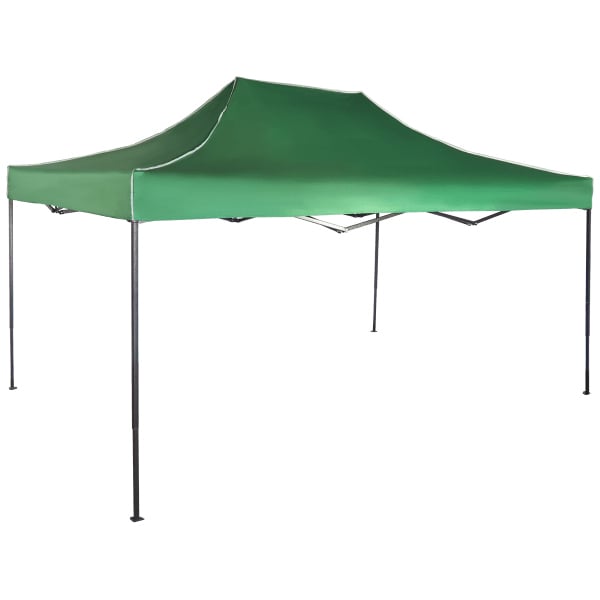 Cort Pavilion 3x4.5m VERDE Pliabil Cadru Metal pentru Curte, Gradina, Evenimente