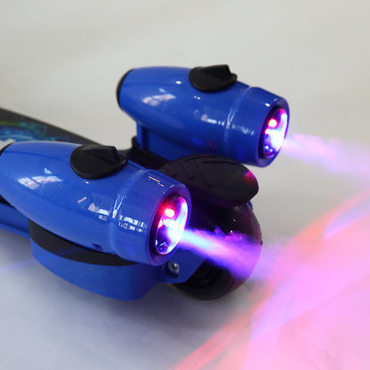 Trotinetă copii cu aburi, lumini și sunete Scooter Rocket