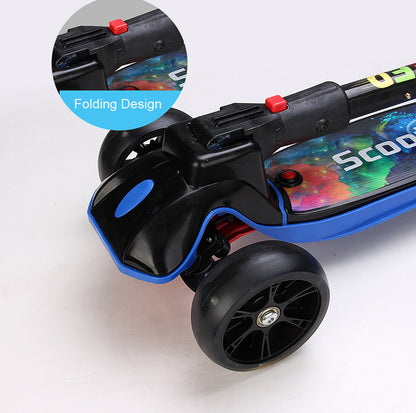 Trotinetă copii cu aburi, lumini și sunete Scooter Rocket