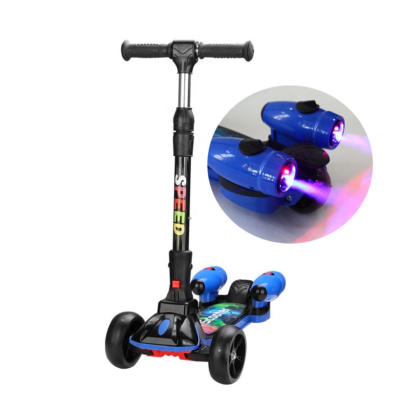Trotinetă copii cu aburi, lumini și sunete Scooter Rocket